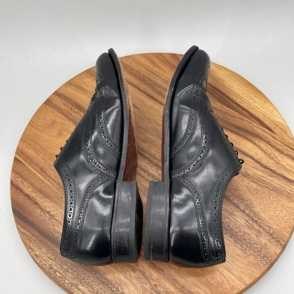 Florsheim Imperial Oxfords Mens Size 11.5 D Black Leather Wingtip Dress Shoes